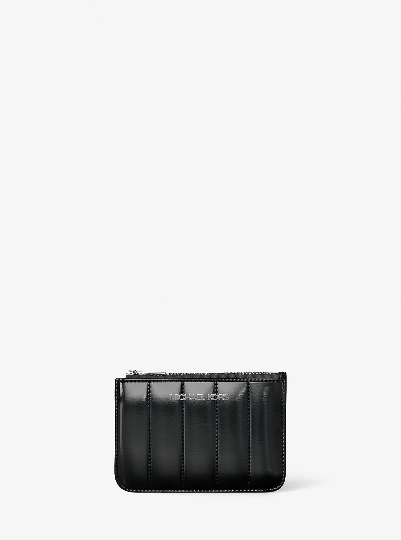 Jet Set Small Patent Coin Purse Black Black
