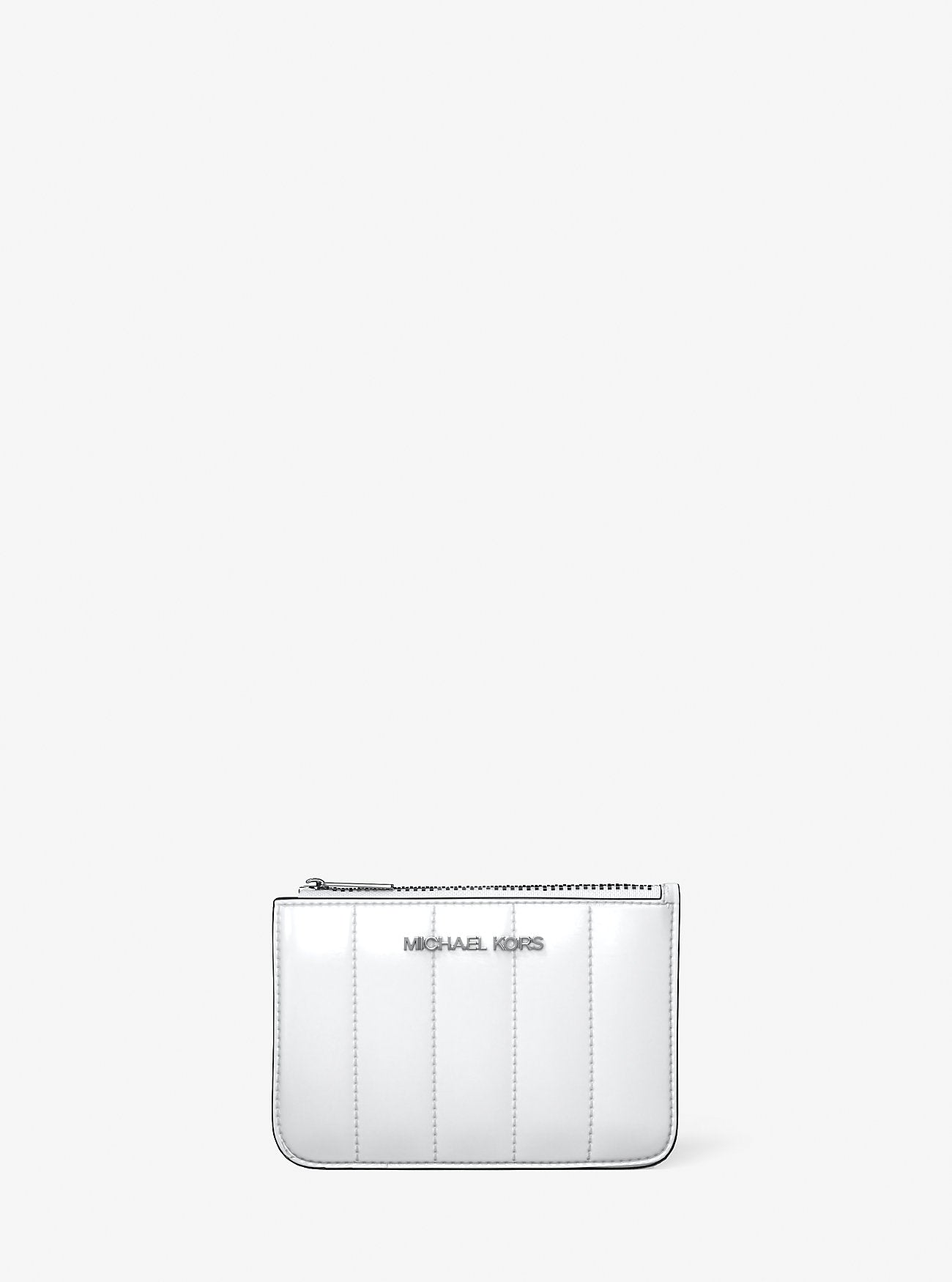Jet Set Small Patent Coin Purse Optic White Optic White