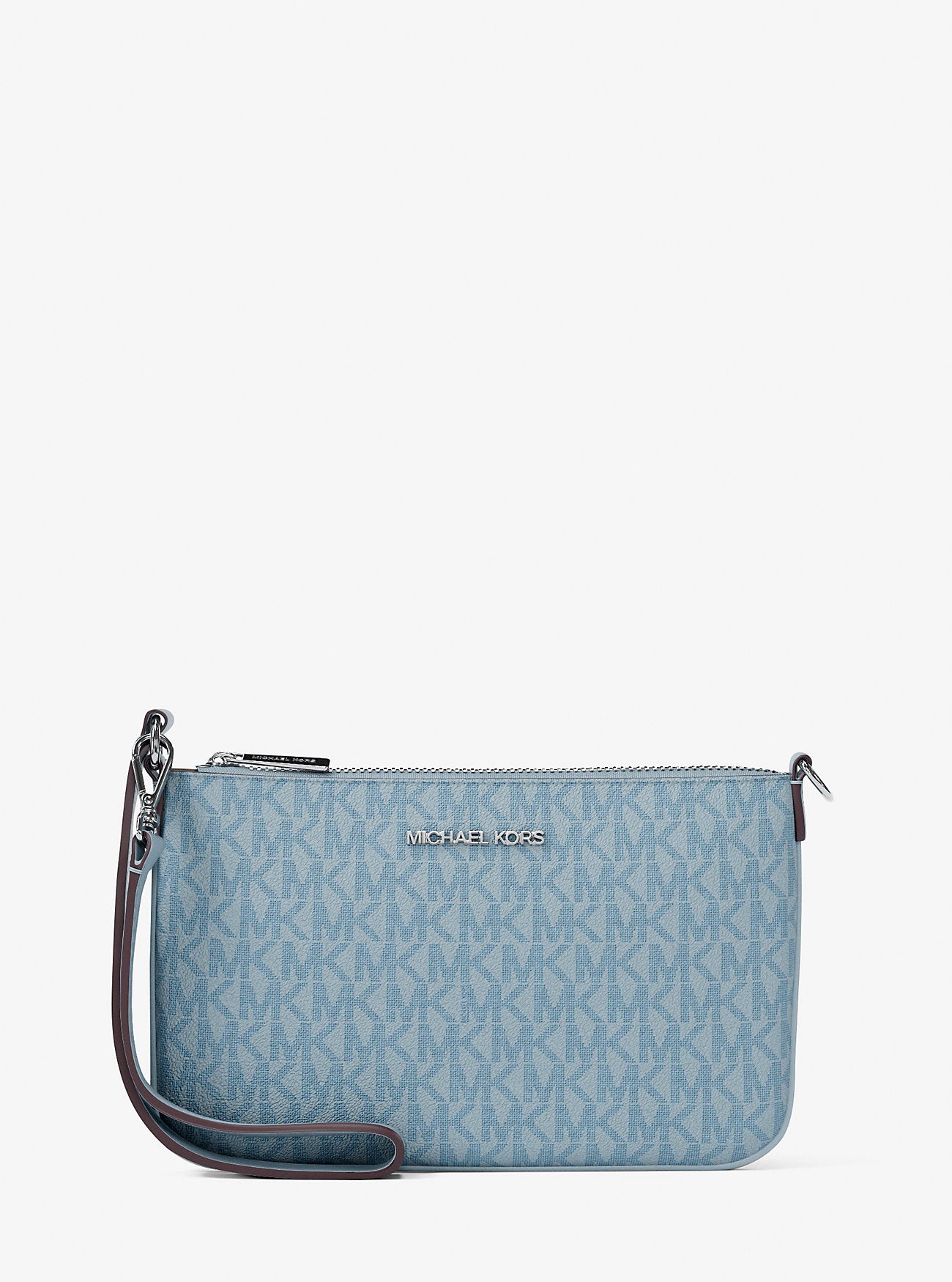 Jet Set Small Signature Logo Convertible Wristlet Pale Ocean Pale Ocean
