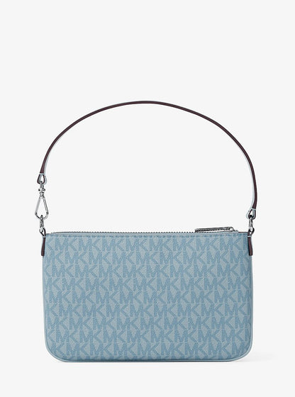 Jet Set Small Signature Logo Convertible Wristlet Pale Ocean Pale Ocean