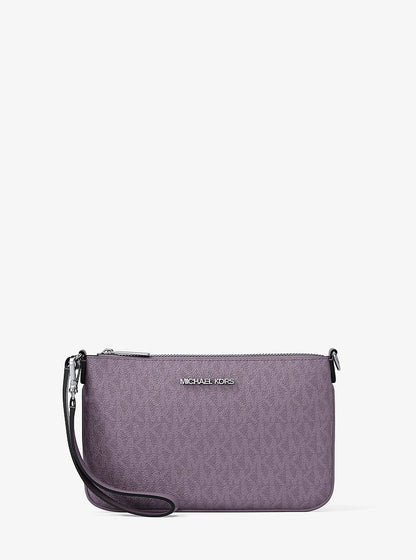 Jet Set Small Signature Logo Convertible Wristlet Lilac Lilac