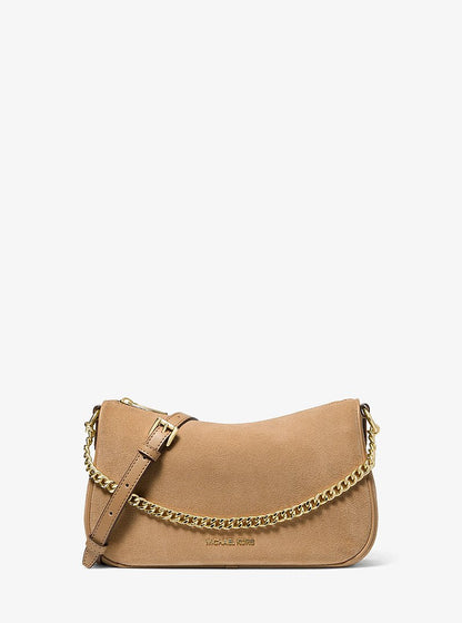 Carmela Medium Suede Convertible Crossbody Bag Camel Camel