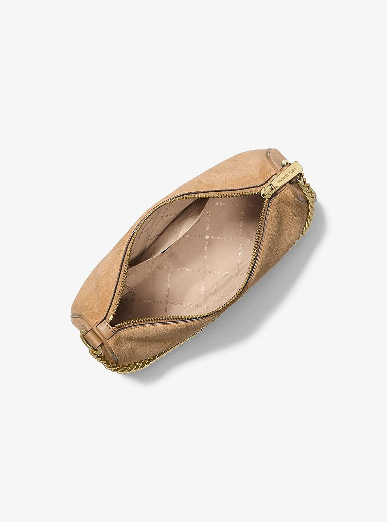 Carmela Medium Suede Convertible Crossbody Bag Camel Camel