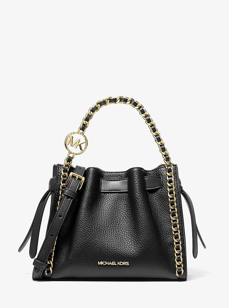 Mina Small Chain Crossbody Bag Black Black
