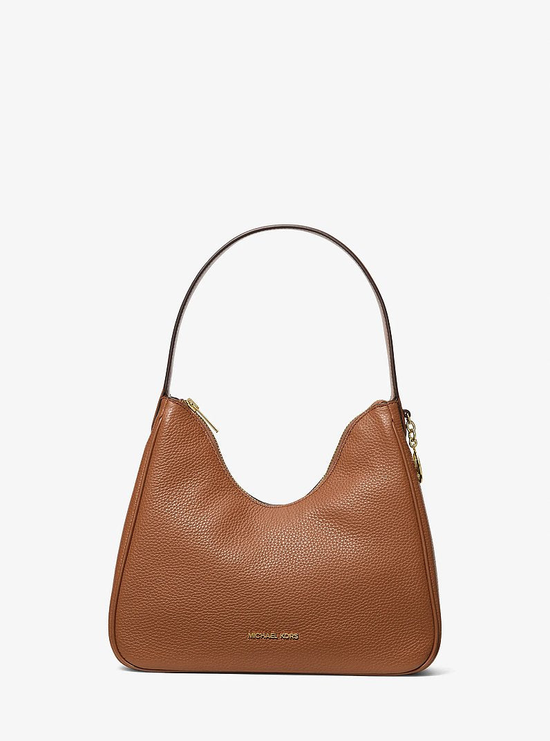 Nayla Small Pebbled Leather Hobo Shoulder Bag Luggage Luggage