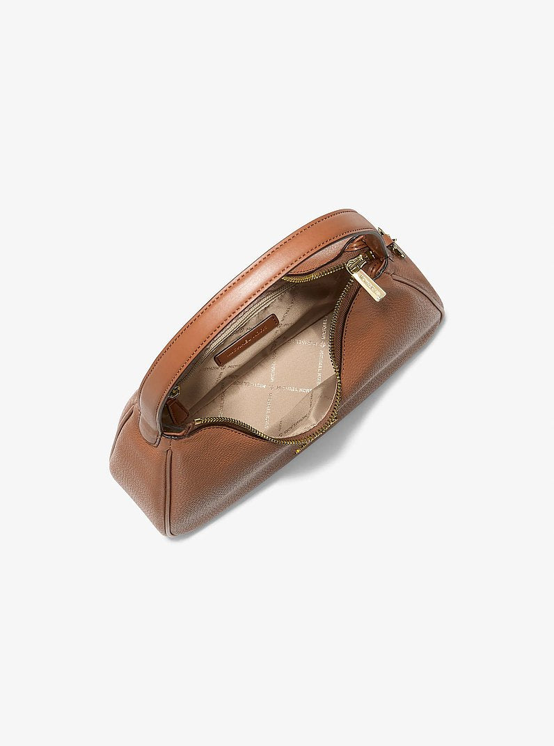 Nayla Small Pebbled Leather Hobo Shoulder Bag Luggage Luggage