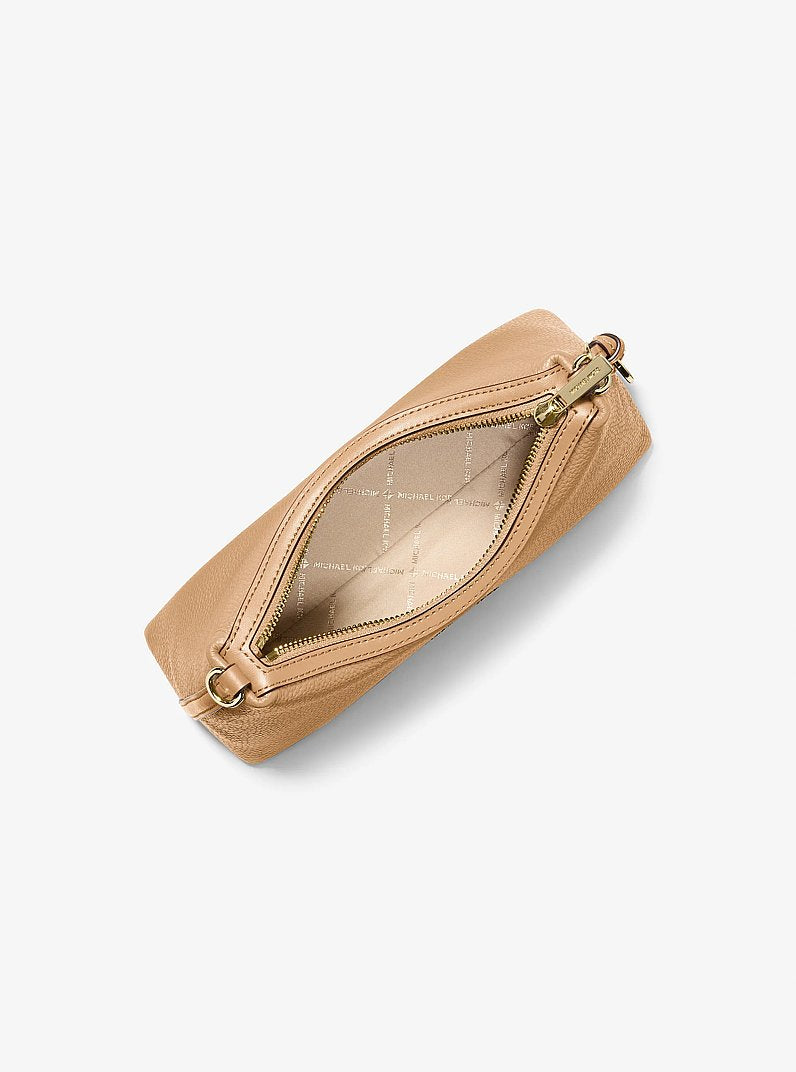 Sammy Small Pebbled Leather Convertible Crossbody Bag Camel Camel