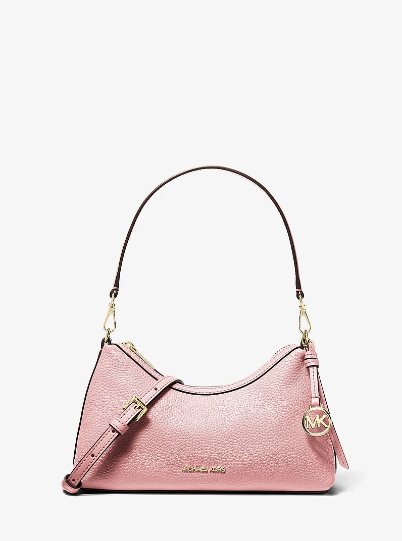 Sammy Small Pebbled Leather Convertible Crossbody Bag Powder Blush Powder Blush