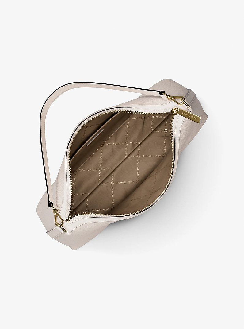Sammy Medium Pebbled Leather Convertible Shoulder Bag Lt Cream Lt Cream