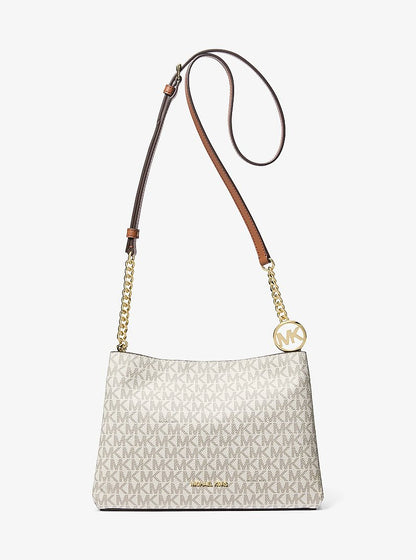 Christina Small Signature Logo Crossbody Bag Vanilla Vanilla
