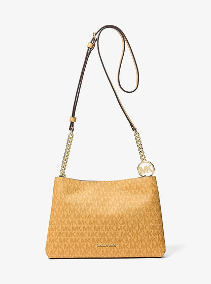 Christina Small Signature Logo Crossbody Bag Honeywheat Honeywheat