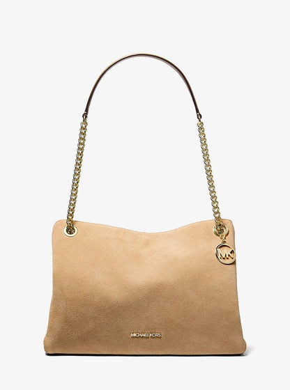 Christina Medium Suede Messenger Bag Camel Camel