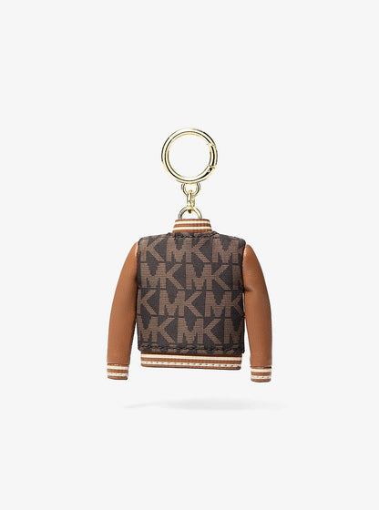 Varsity Jacket Bag Charm Brown Brown