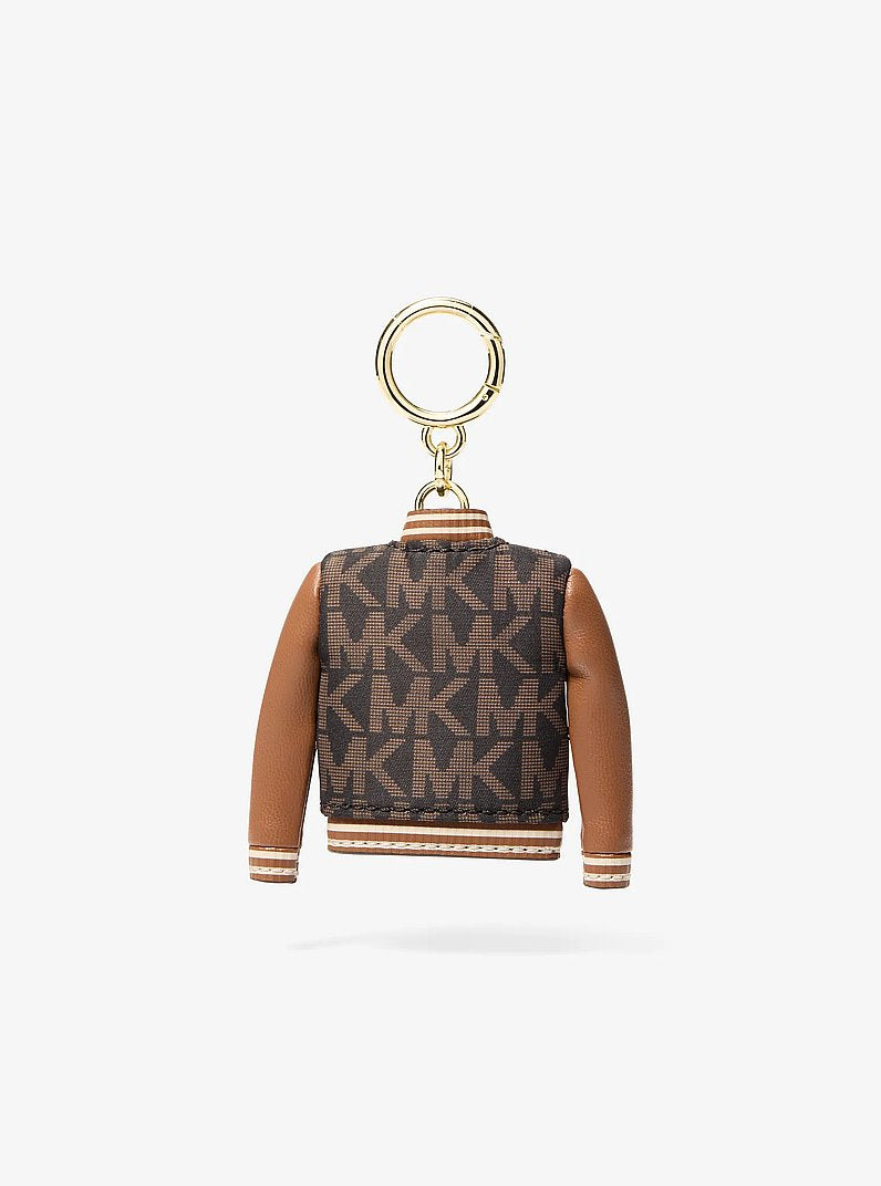 Varsity Jacket Bag Charm Brown Brown