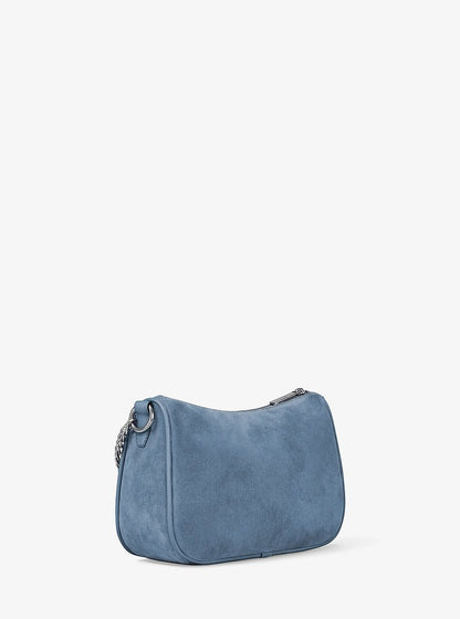 Carmela Medium Suede Convertible Crossbody Bag Denim Denim