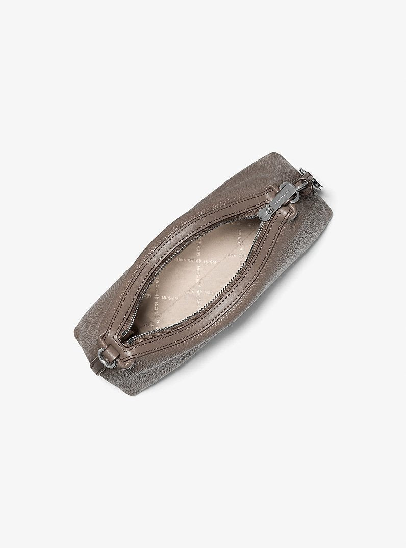 Sammy Small Pebbled Leather Convertible Crossbody Bag Mushroom Mushroom
