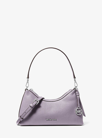 Sammy Small Pebbled Leather Convertible Crossbody Bag Lilac Lilac