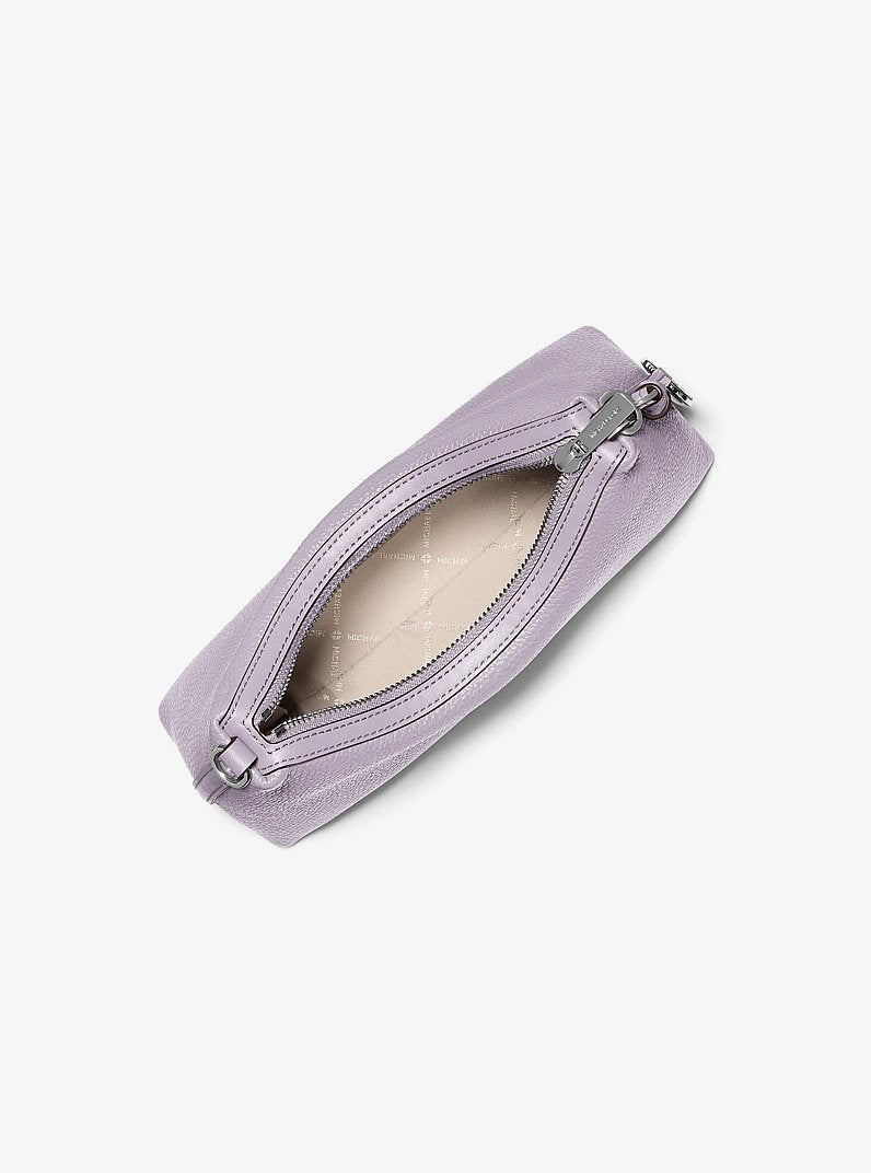 Sammy Small Pebbled Leather Convertible Crossbody Bag Lilac Lilac