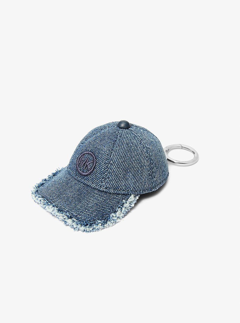 Denim Baseball Hat Bag Charm Washed Denim Washed Denim