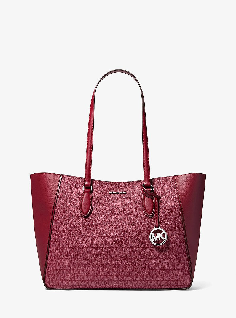 Jet Set Travel Large 3-in-1 Signature Logo Tote Bag Maroon Maroon