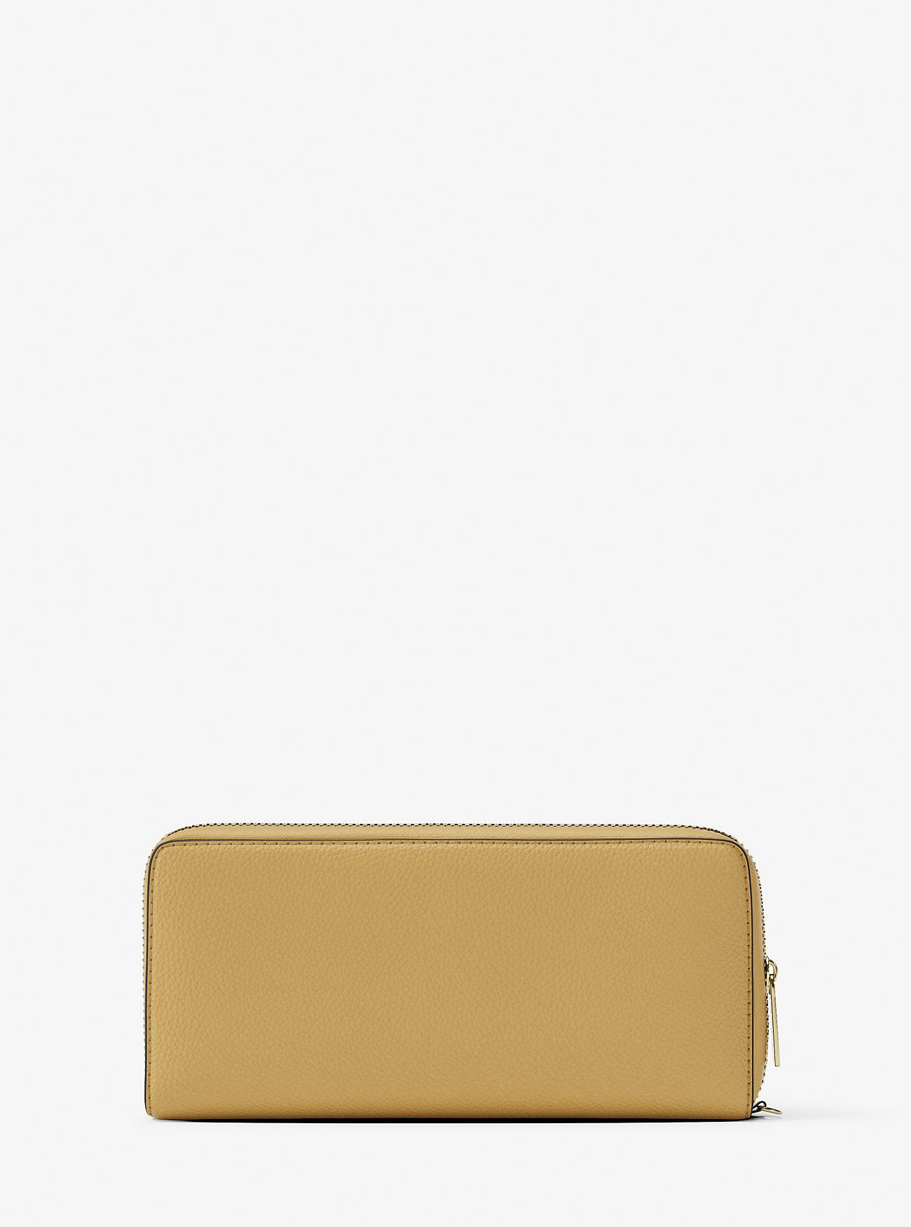Jet Set Travel Large Pebbled Leather Wristlet Honey Honey
