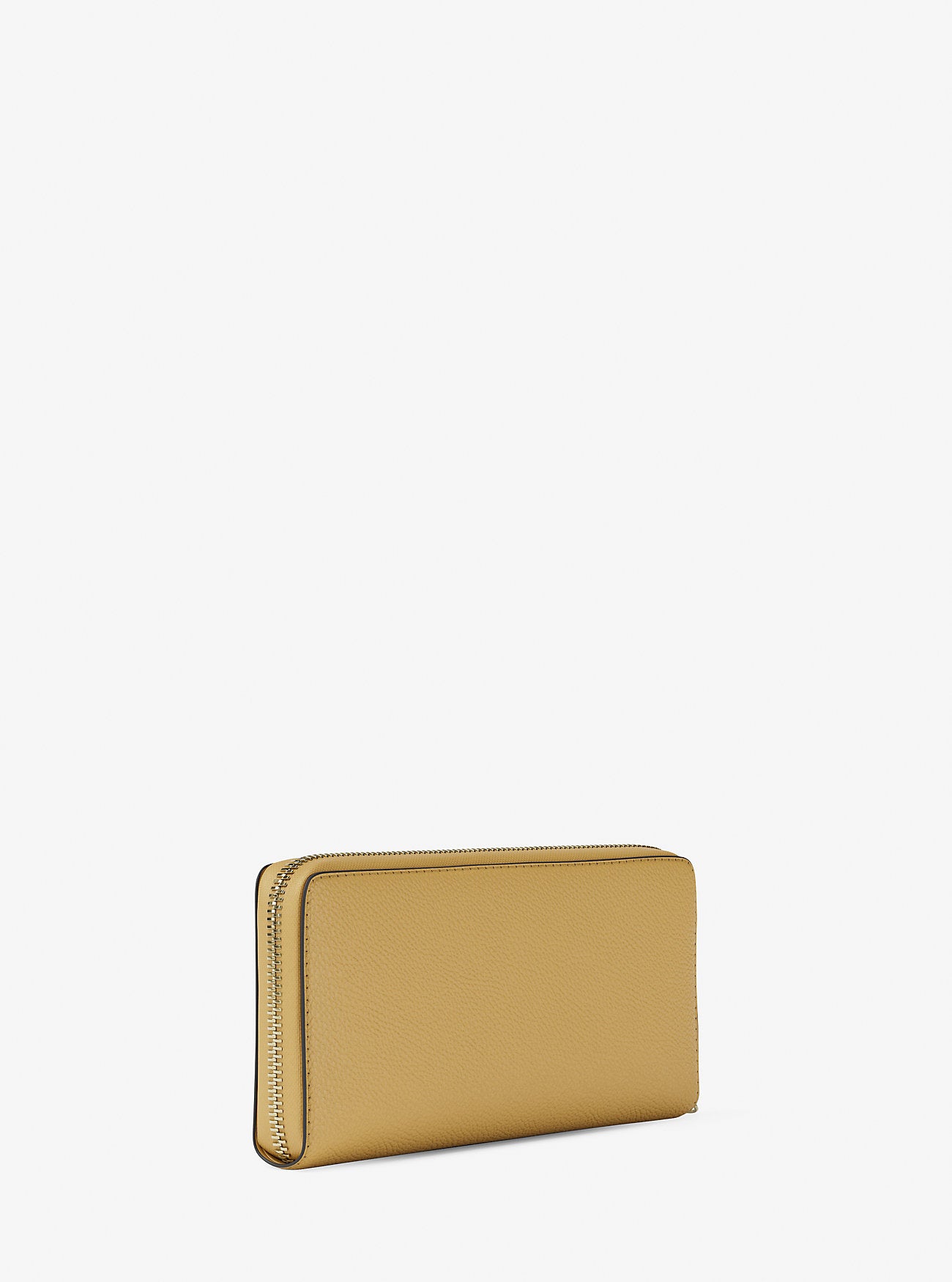 Jet Set Travel Large Pebbled Leather Wristlet Honey Honey