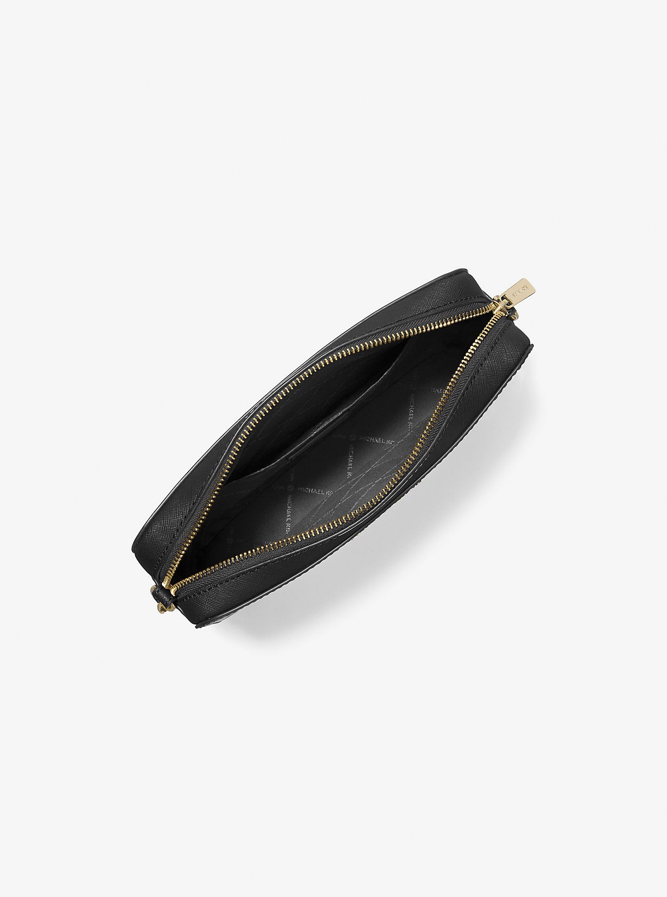 Jet Set Large Saffiano Leather Crossbody Bag Black Black