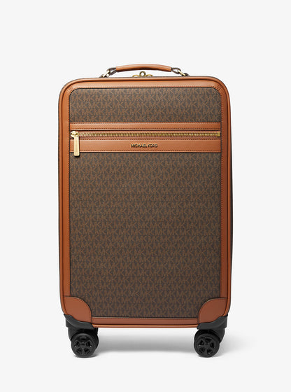 Small Signature Logo Suitcase Brown Brown