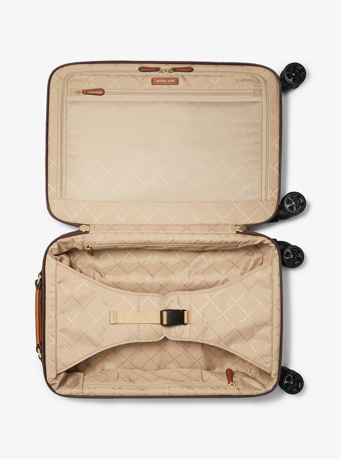 Small Signature Logo Suitcase Brown Brown