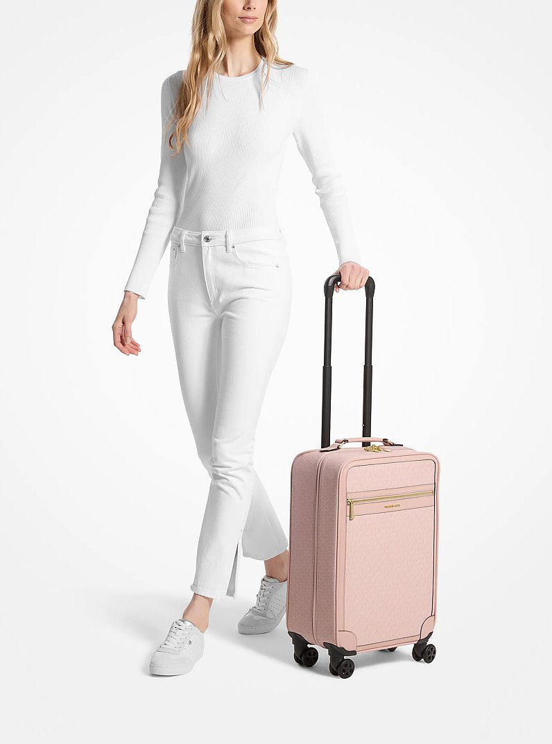 Small Signature Logo Suitcase Lt Powder Blush Lt Powder Blush