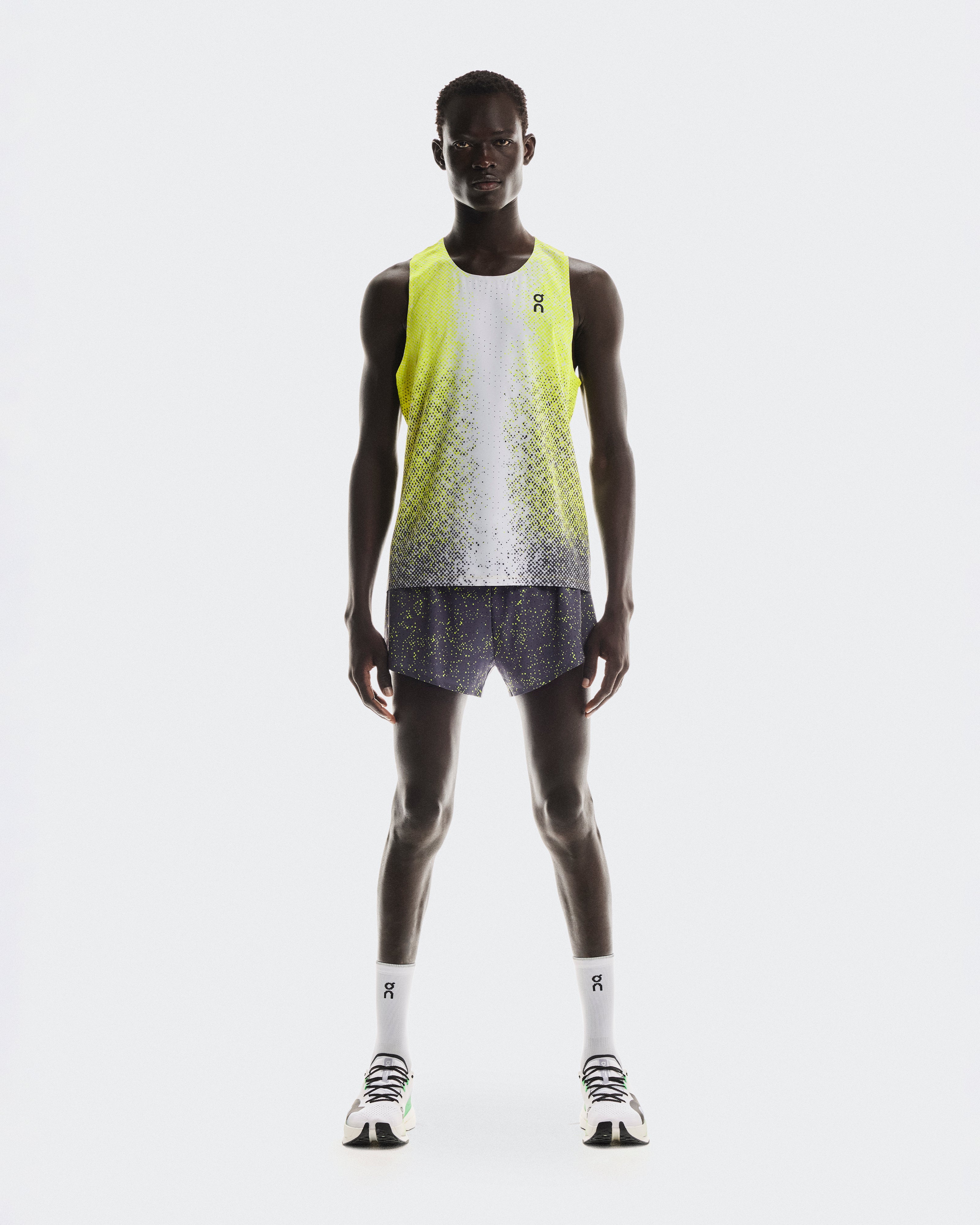 On Race Singlet Lime