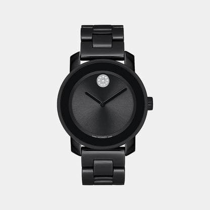 Movado Bold Women Quartz Black Dial Analog Ceramic Watch 3600803