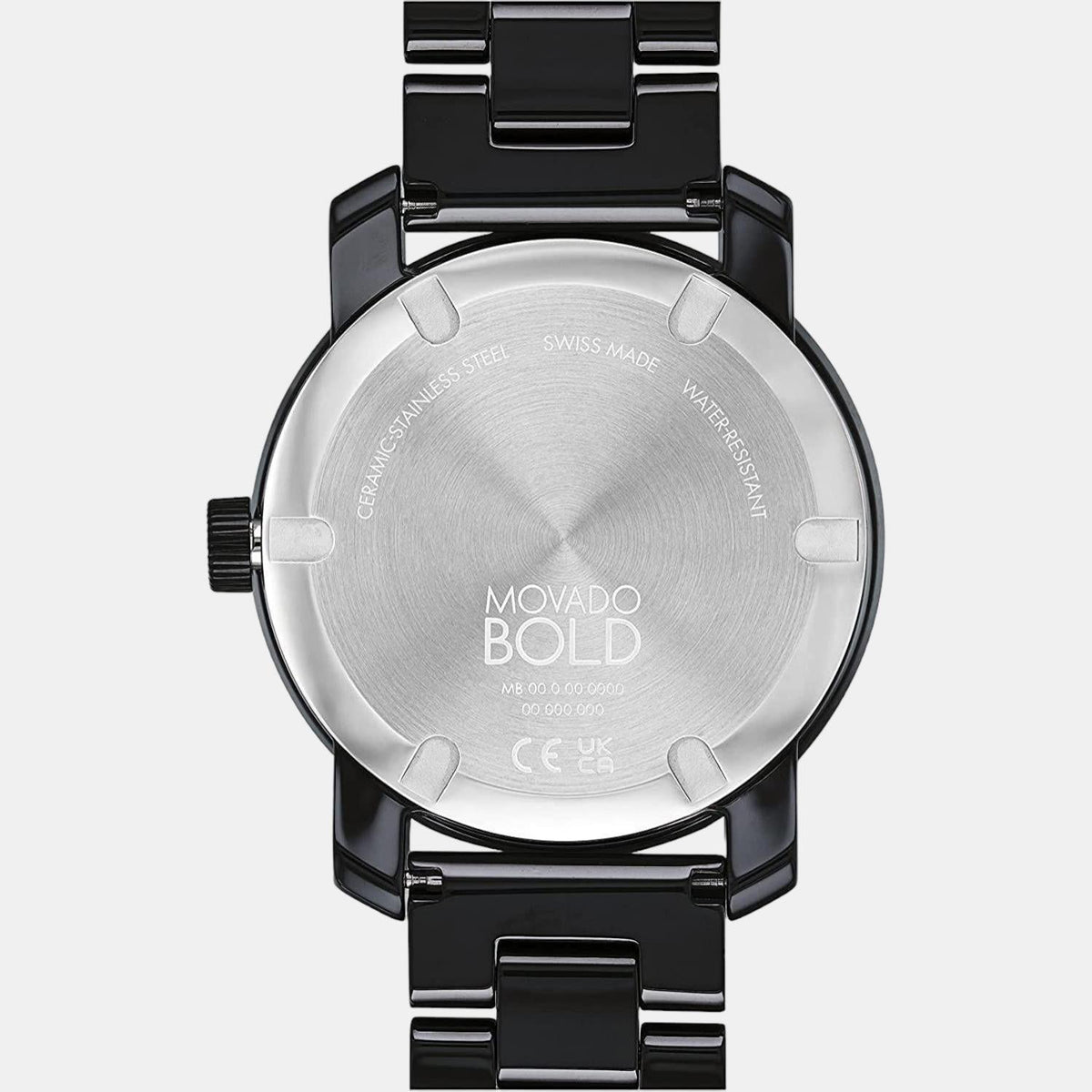 Movado Bold Women Quartz Black Dial Analog Ceramic Watch 3600803