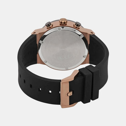 Movado Bold Fusion Men Quartz Rose Gold Dial Chronograph Stainless Steel Watch 3600854