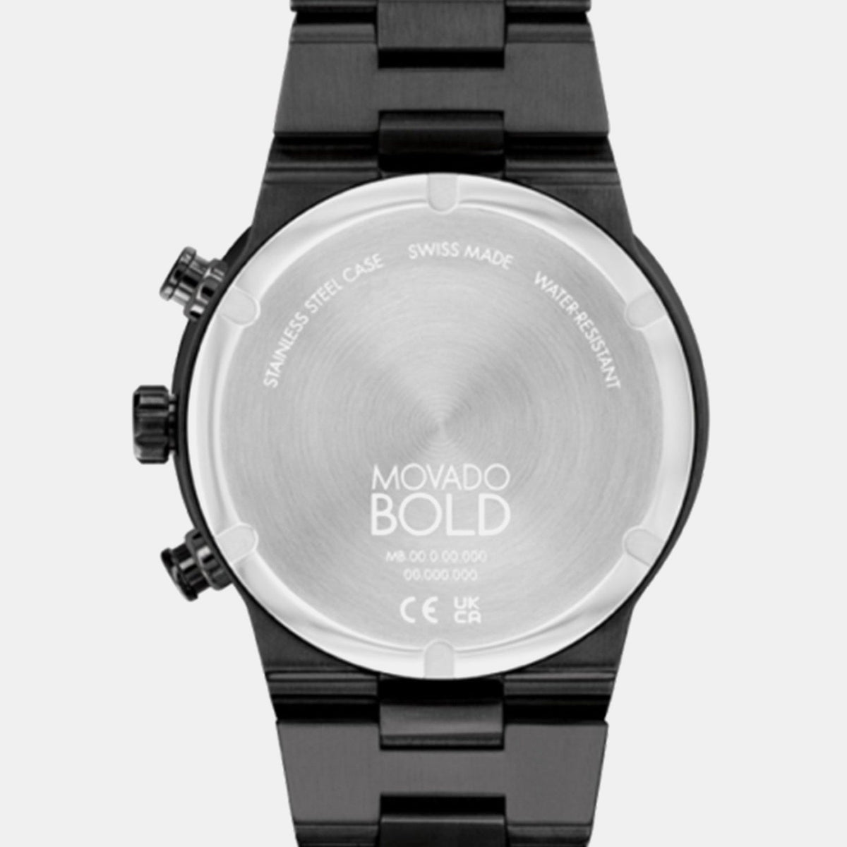Movado Bold Fusion Men Quartz Black Dial Chronograph Ceramic Watch 3600857