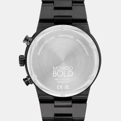 Movado Bold Fusion Men Quartz Black Dial Chronograph Ceramic Watch 3600857