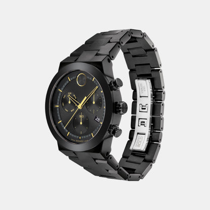 Movado Bold Fusion Men Quartz Black Dial Chronograph Ceramic Watch 3600857