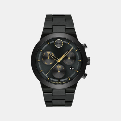 Movado Bold Fusion Men Quartz Black Dial Chronograph Ceramic Watch 3600857