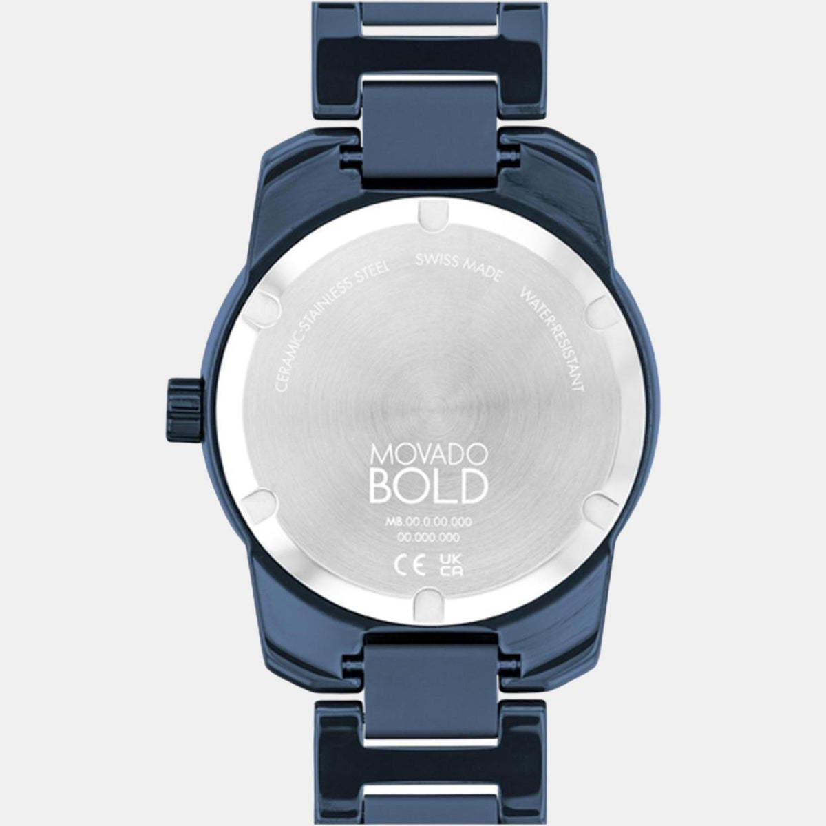 Movado Bold Verso Men Quartz Black Dial Analog Ceramic Watch 3600864