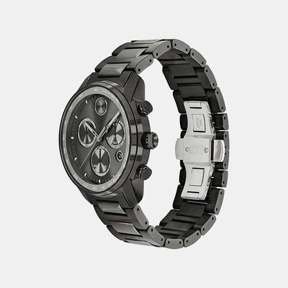Movado Bold Verso Men Quartz Grey Dial Chronograph Stainless Steel Watch 3600867
