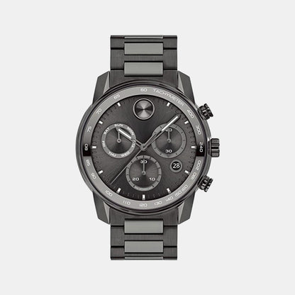Movado Bold Verso Men Quartz Grey Dial Chronograph Stainless Steel Watch 3600867