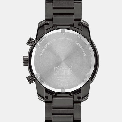 Movado Bold Verso Men Quartz Grey Dial Chronograph Stainless Steel Watch 3600867