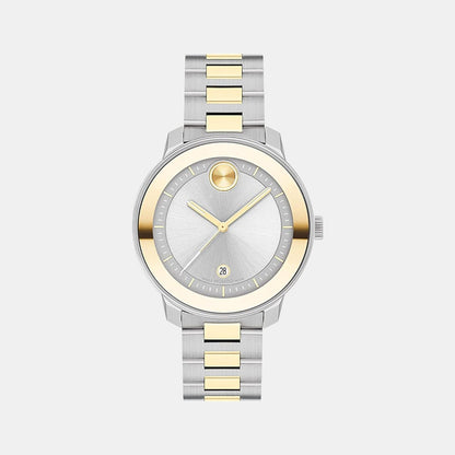 Movado Bold Verso Women Quartz Silver Dial Analog Stainless Steel Watch 3600870