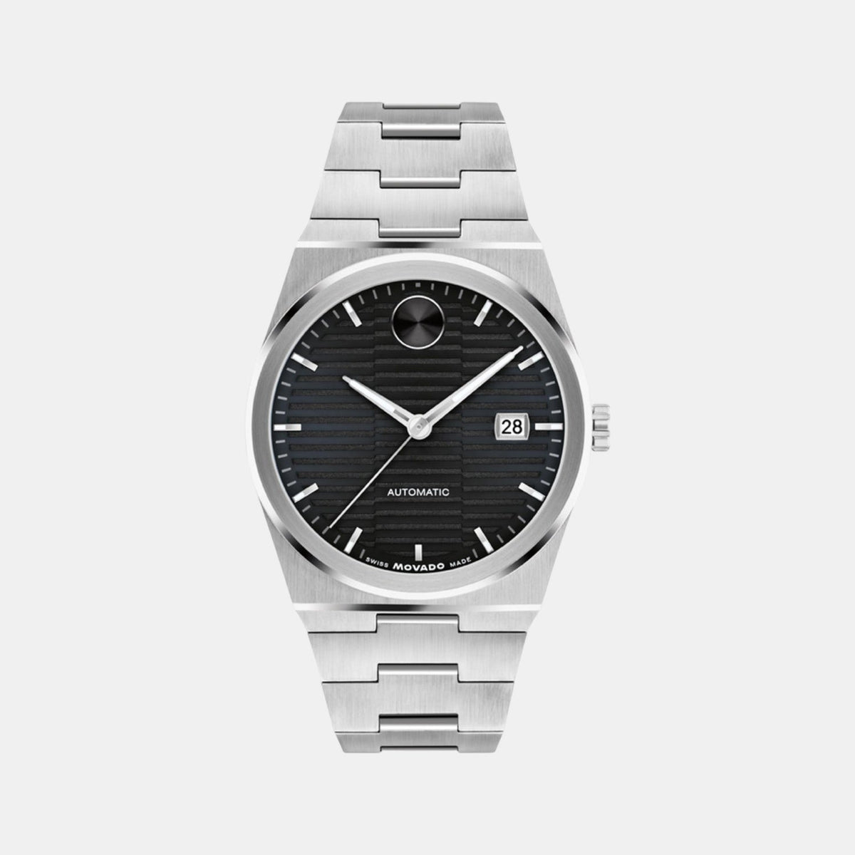 Movado Bold Quest Men Automatic Black Dial Analog Stainless Steel Watch 3600941
