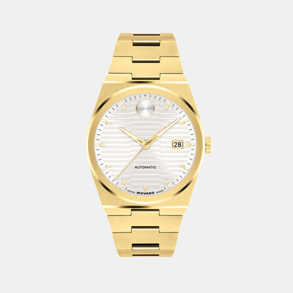 Movado Bold Quest Men Automatic White Dial Analog Stainless Steel Watch 3600943