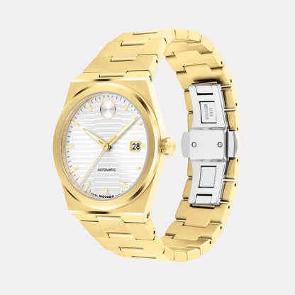Movado Bold Quest Men Automatic White Dial Analog Stainless Steel Watch 3600943