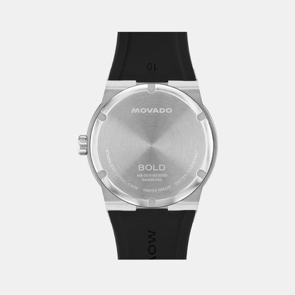 Movado Bold Fusion Men Quartz Black Dial Analog Ceramic Watch 3601079