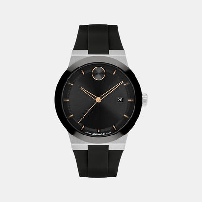 Movado Bold Fusion Men Quartz Black Dial Analog Ceramic Watch 3601079