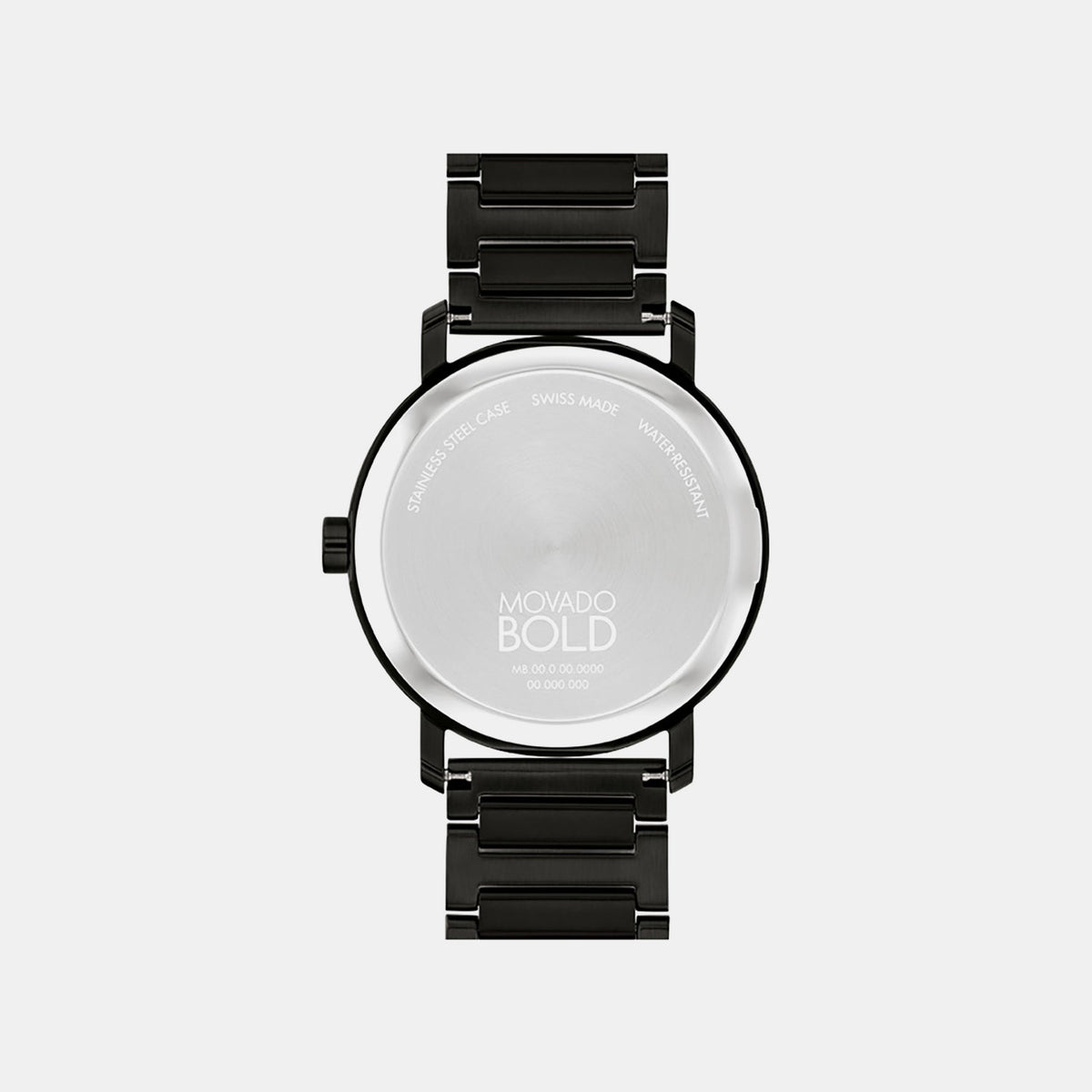 Movado Bold Evolution Men Quartz Black Dial Analog Stainless Steel Watch 3601112