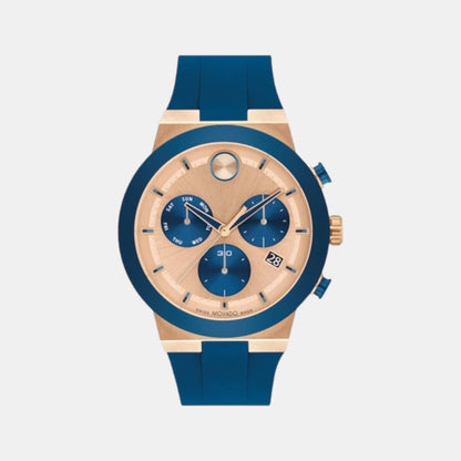 Movado Bold Fusion Men Quartz Rose Gold Dial Chronograph Ceramic Watch 3601139